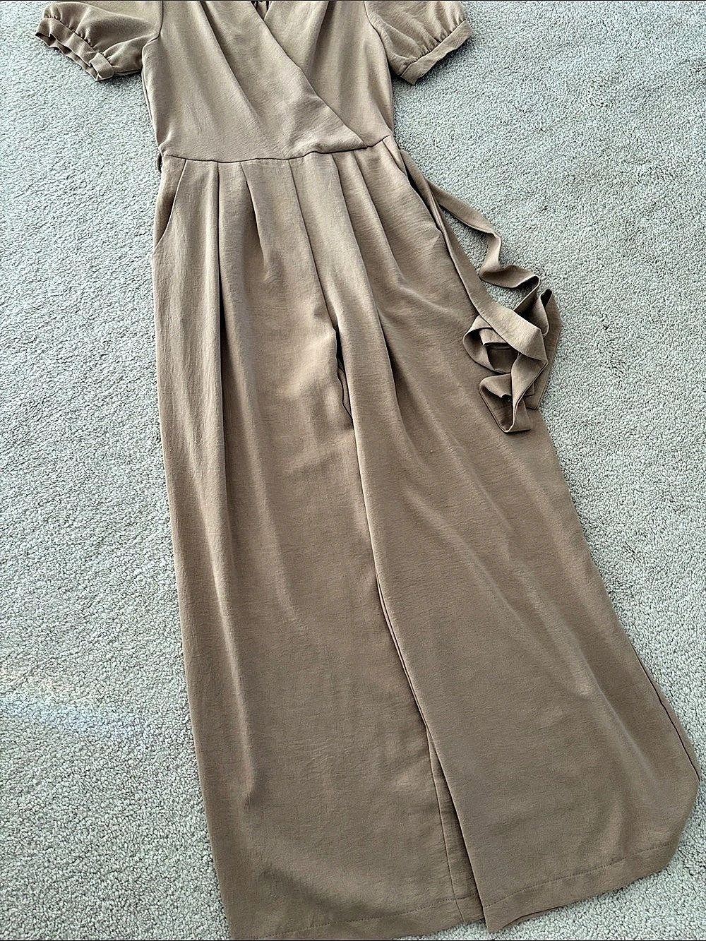 monteau los angeles Wrap Front Maxi Dress Size Medium Like New - Picture 3 of 5